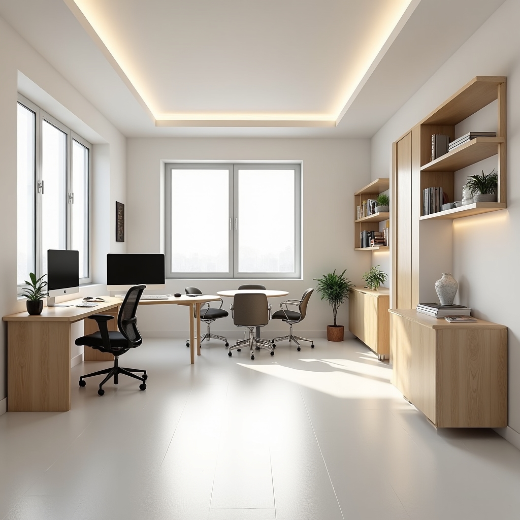 Biroul RavenQor Lab din Bacău, spațiu modern de lucru